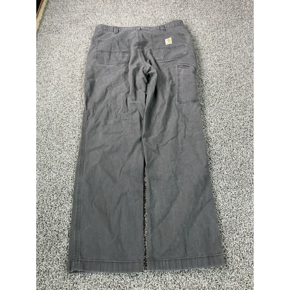 Carhartt Rugged Flex Relaxed Fit Pants Men's Size 38X30 Gray Workwear